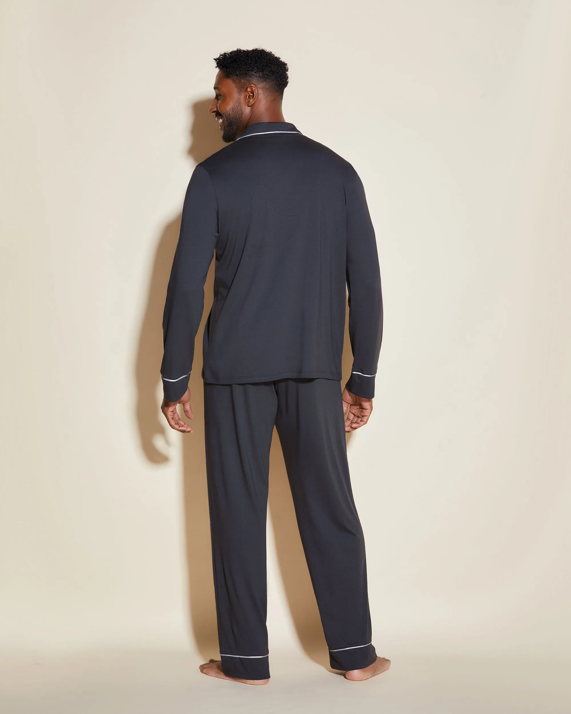 Men's Classic Long Sleeve Top & Pant Pajama Set Cosabella