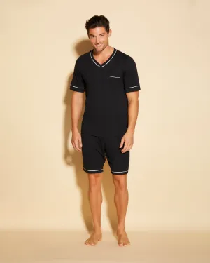 Men's Short Sleeve Top & Shorts Pajama Set Cosabella