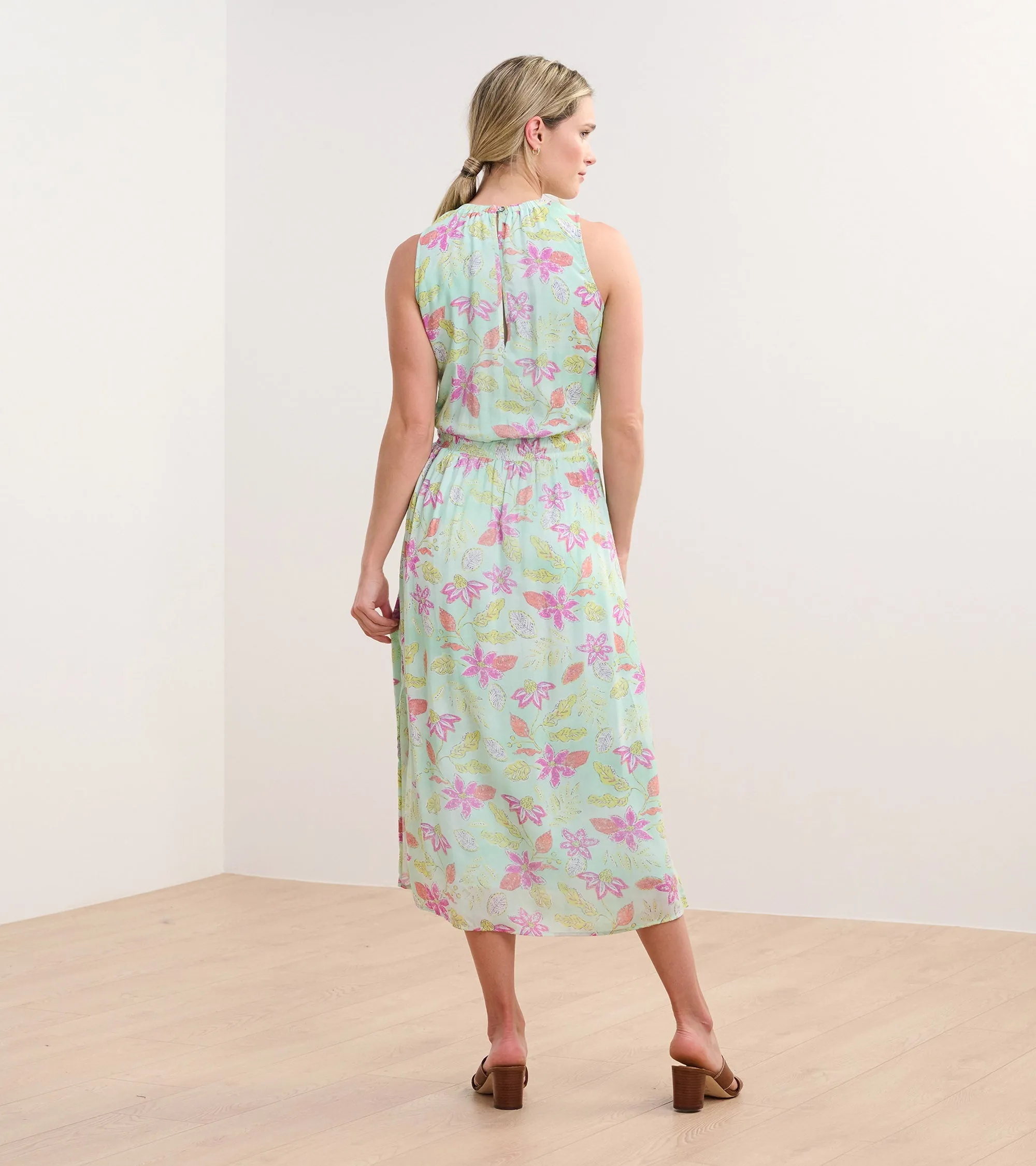 Mia Column Dress - Distressed Floral -Hatley