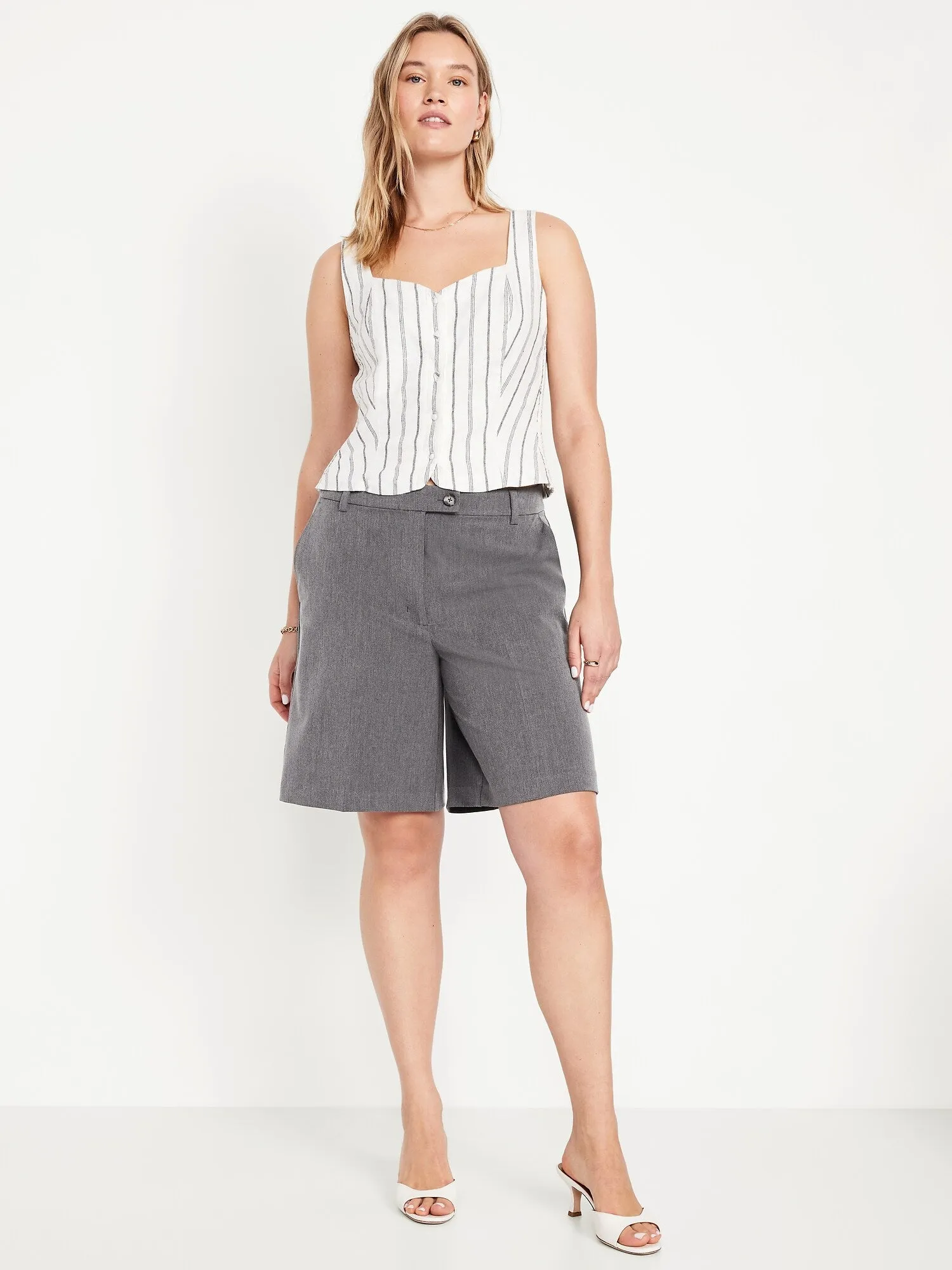 Mid-Rise Taylor Shorts -- 10-inch inseam