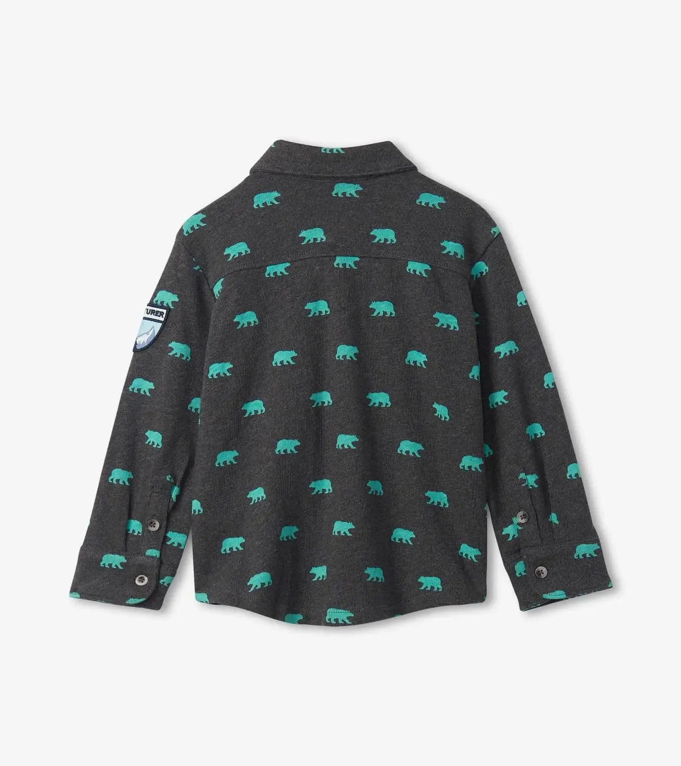 Mini Bears Jersey Button Down Shirt | Hatley