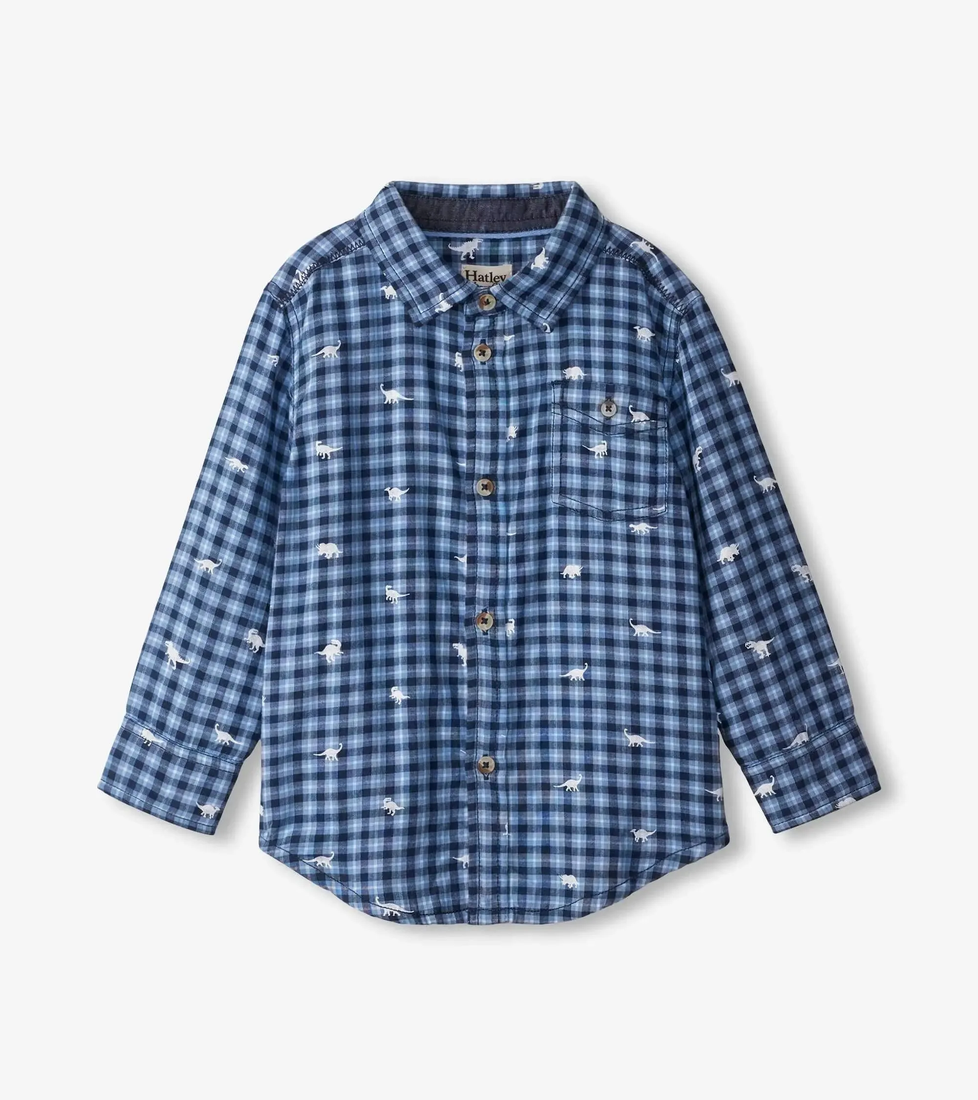 Mini Dinos Button Down Shirt | Hatley