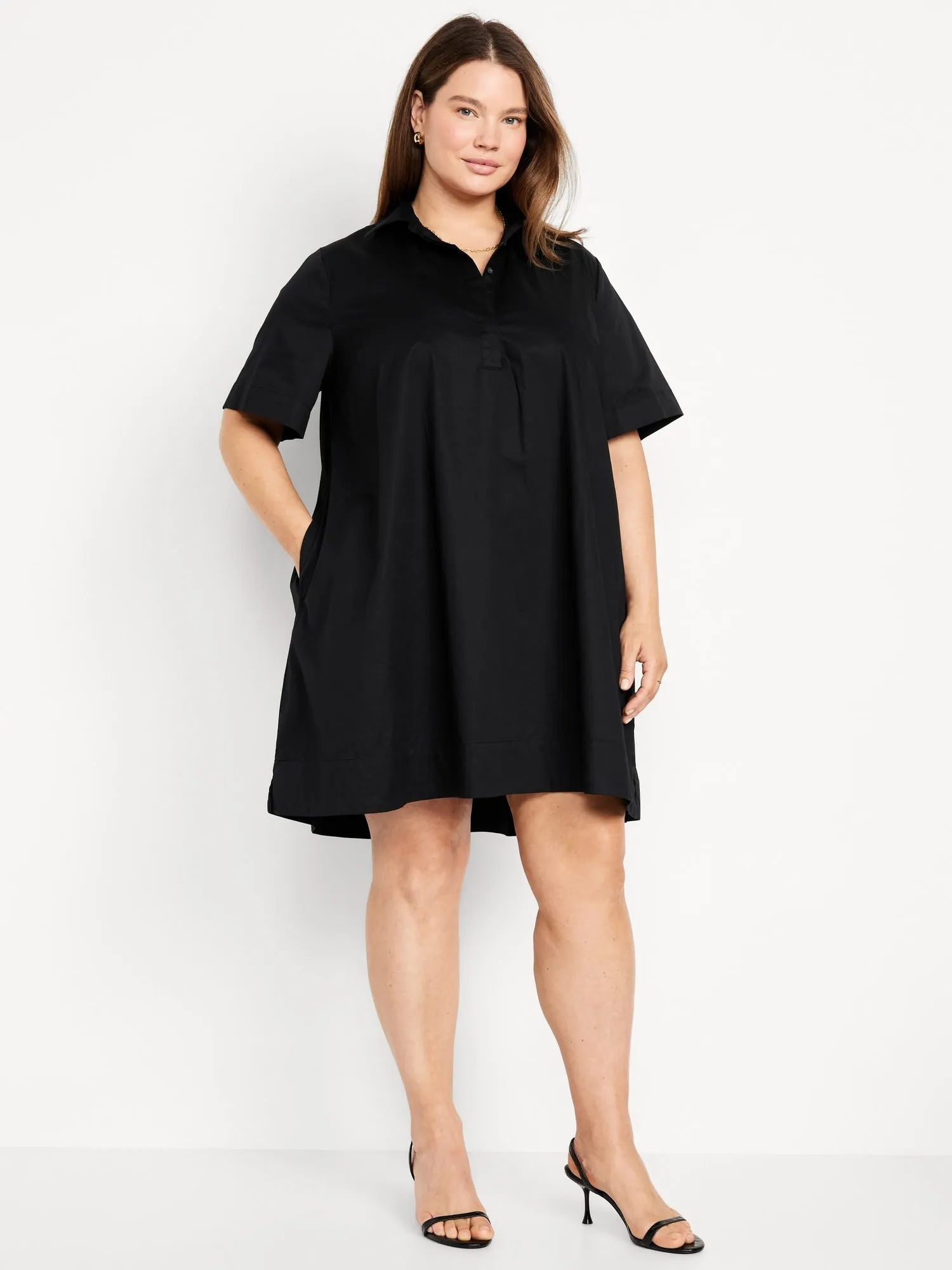Mini Swing Shirt Dress