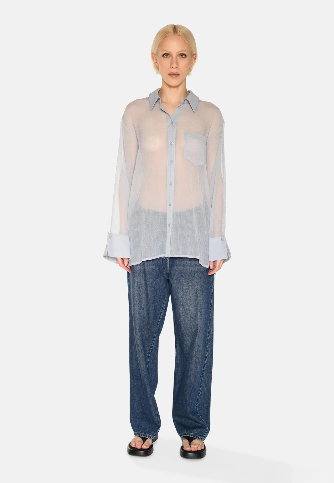 MINIMUM - PINA SHIRT - STEAM BLUE - SS25