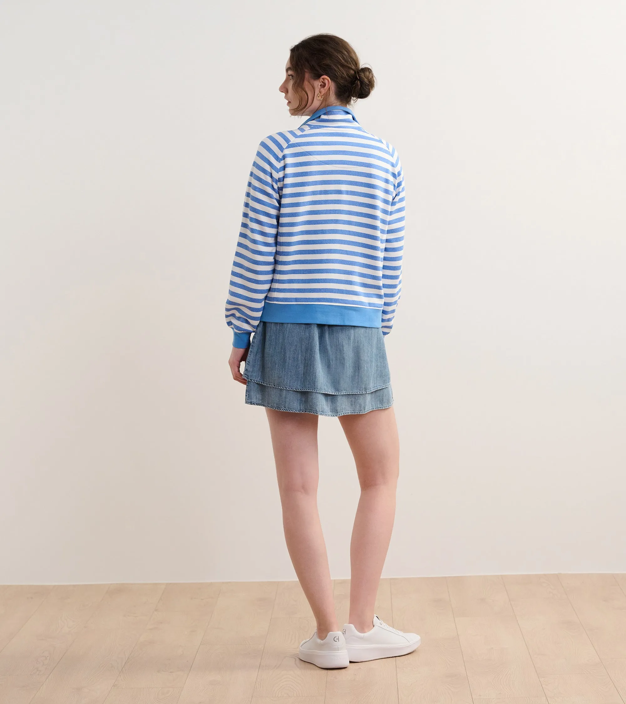 Mock Neck Pullover - Marina Stripes -Hatley