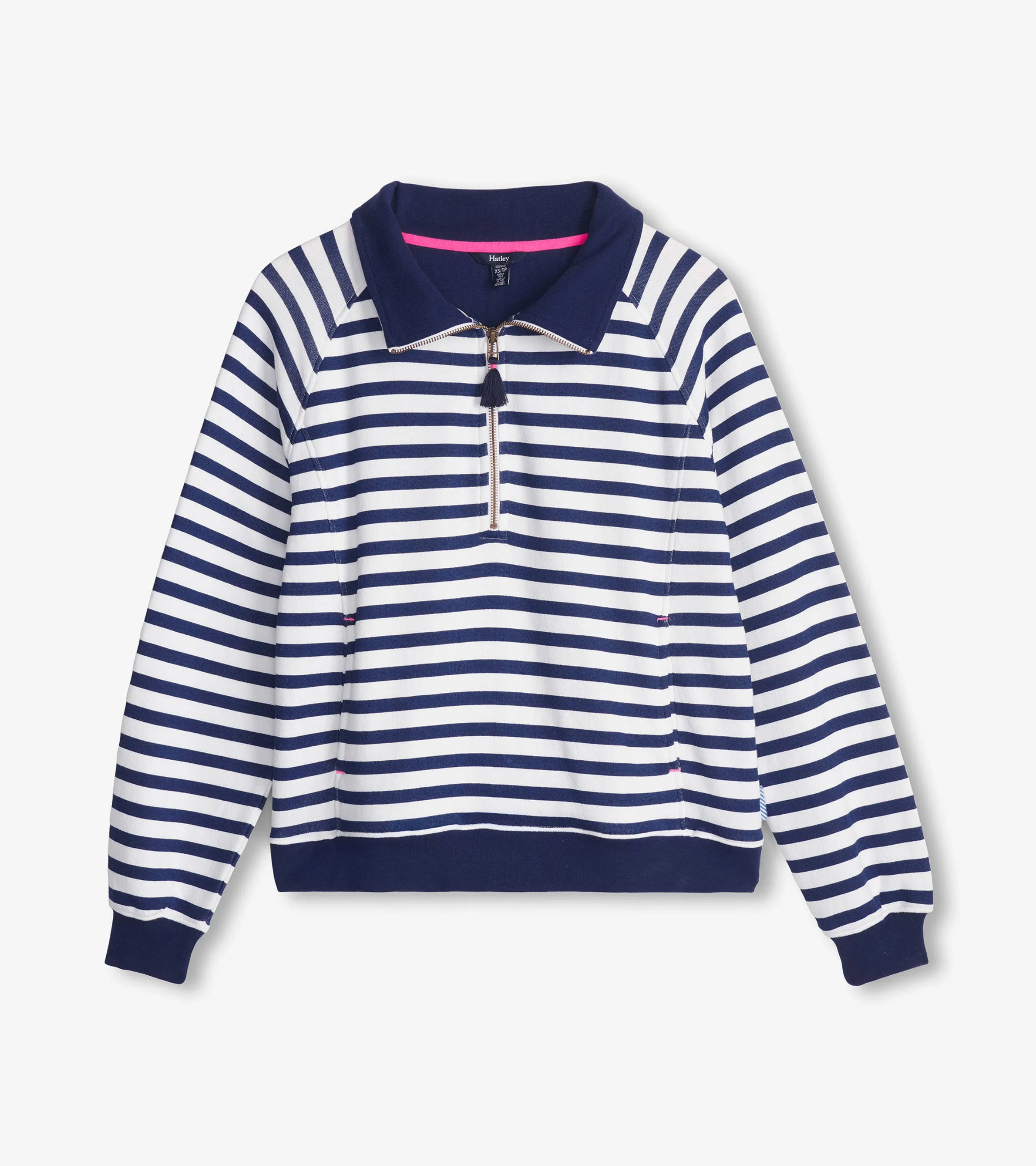 Mock Neck Pullover - Maritime Stripes -Hatley