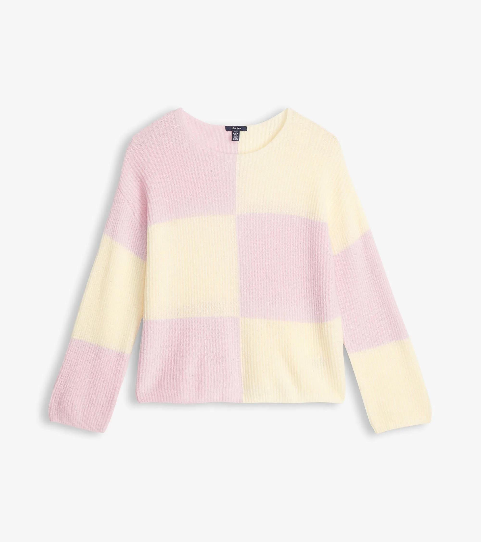 Monroe Sweater - Pink Blocks -Hatley