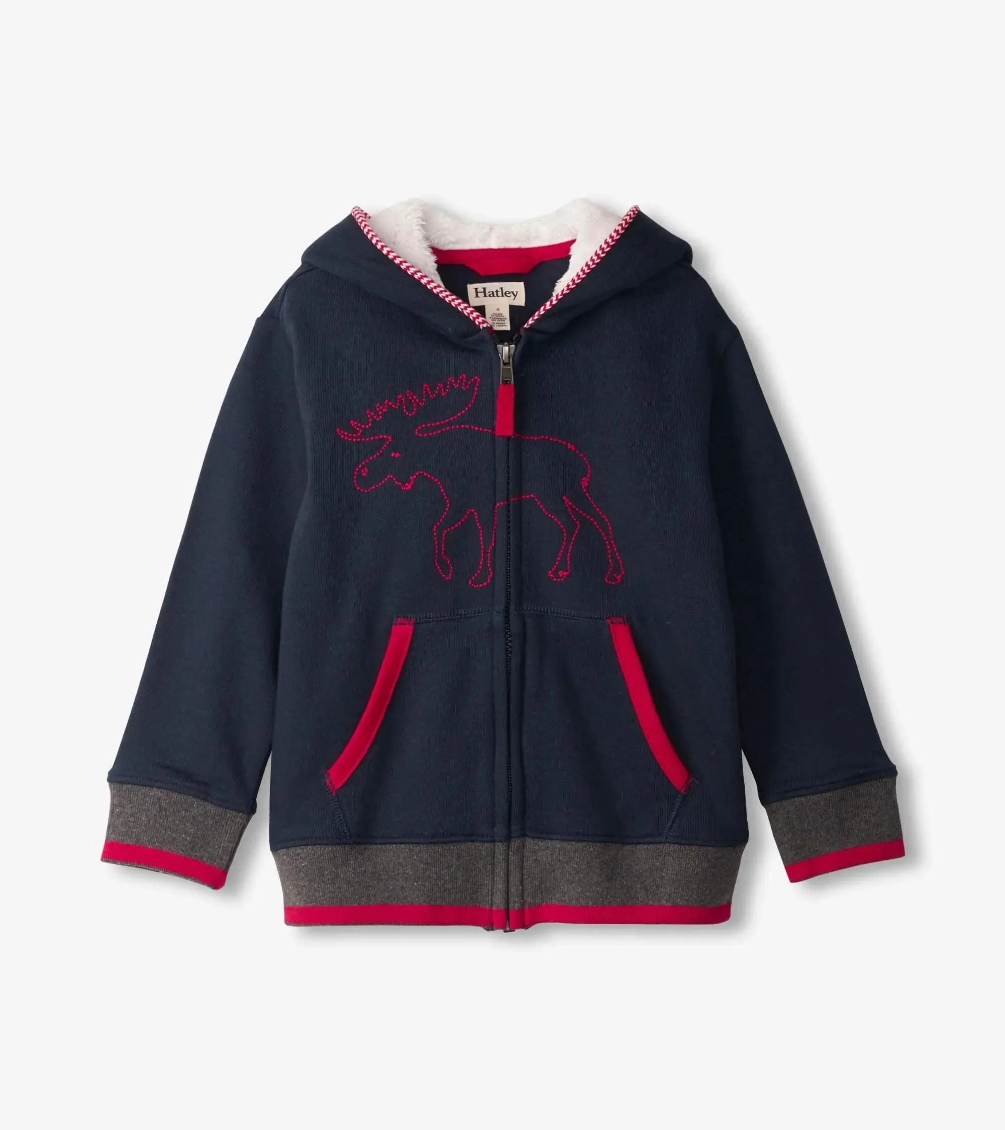 Moose Silhouette Full Zip Hoodie | Hatley