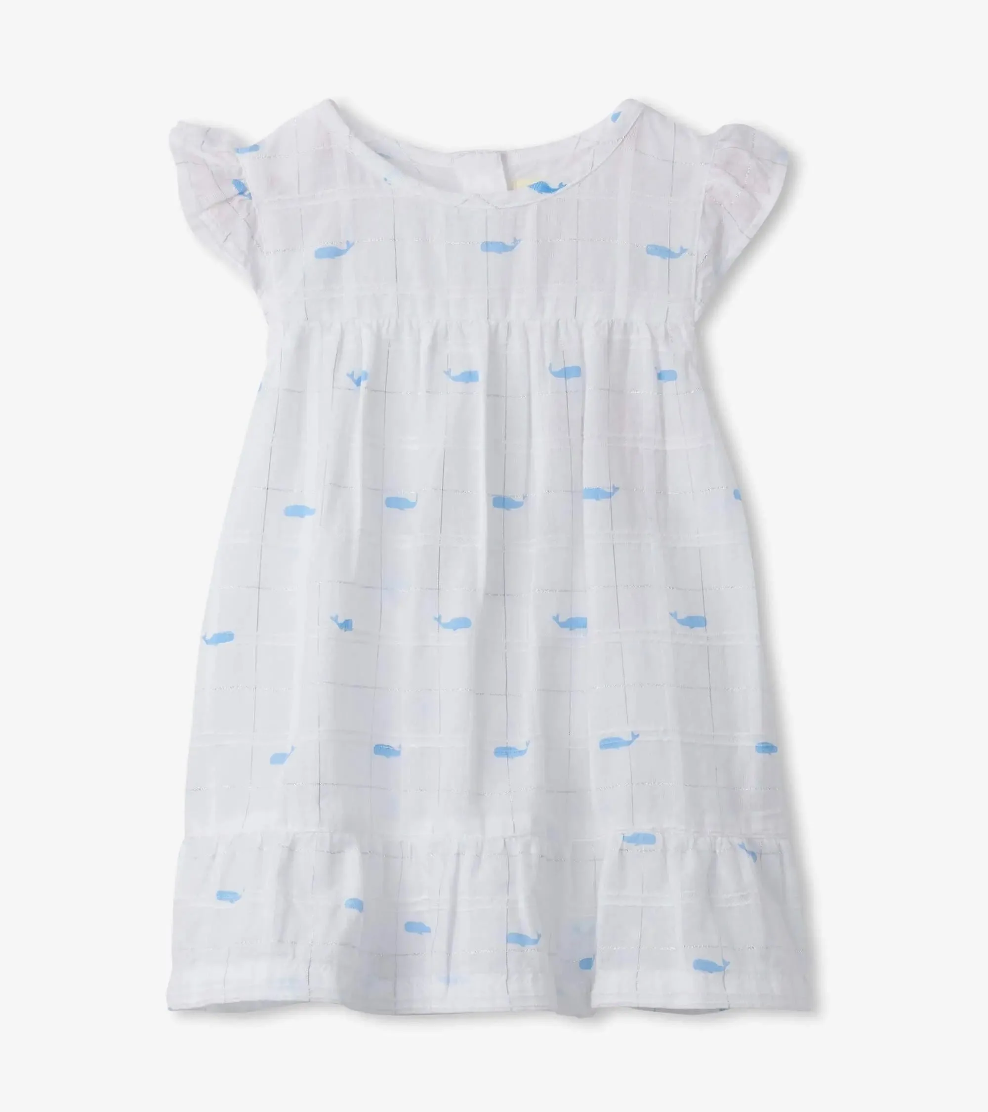 Nautical Whales Baby Flounce Hem Dress | Hatley