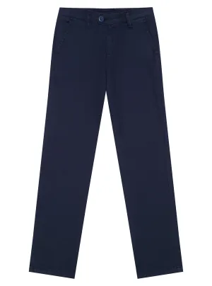Navy Linen Jogger Chino Pants (2-7) Guess