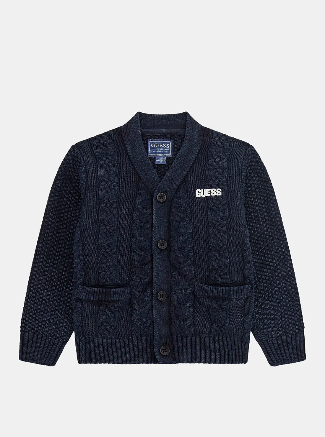 Navy Long Sleeve Cardigan (2-7) Guess