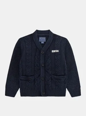 Navy Long Sleeve Cardigan (2-7) Guess