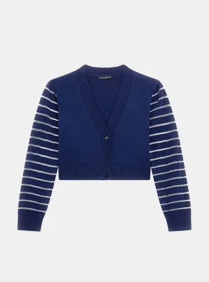 Navy Long Sleeve Cardigan (7-16) Guess