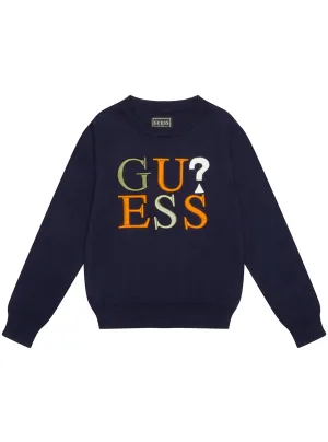 Navy Long Sleeve Jumper (2-7) Guess