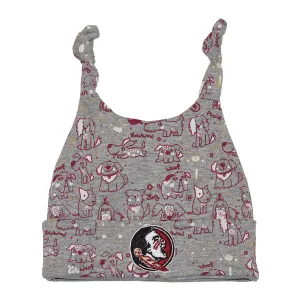 New Era Infant Seminole Logo Double Knot Puppy Design Beanie - Grey