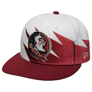 New Era Youth Seminole Logo 950 Adjustable Cap - White/Garnet