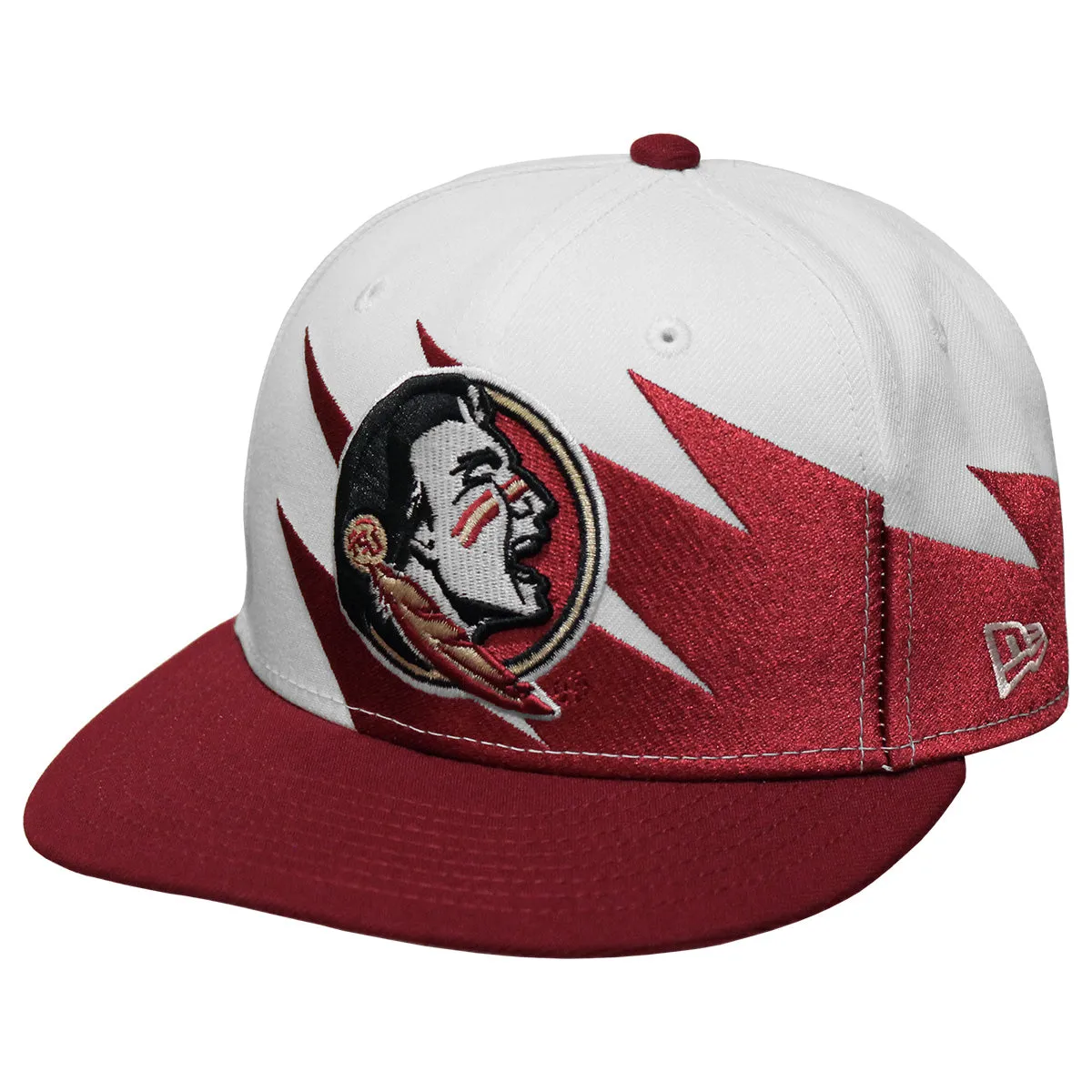 New Era Youth Seminole Logo 950 Adjustable Cap - White/Garnet