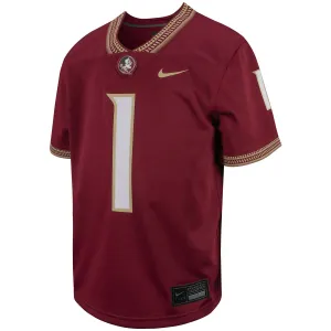 Nike Kid's Florida State Seminoles 2024 #1 Replica Football Jersey - Garnet