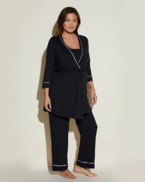 Nursing 3 Piece Pajama Set With Robe Cosabella