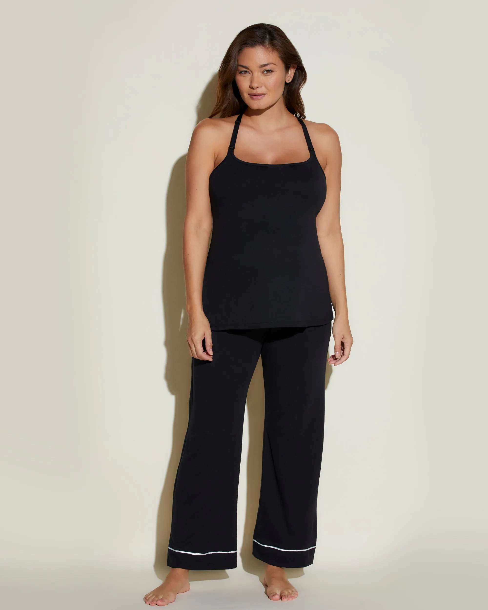 Nursing 3 Piece Pajama Set With Robe Cosabella