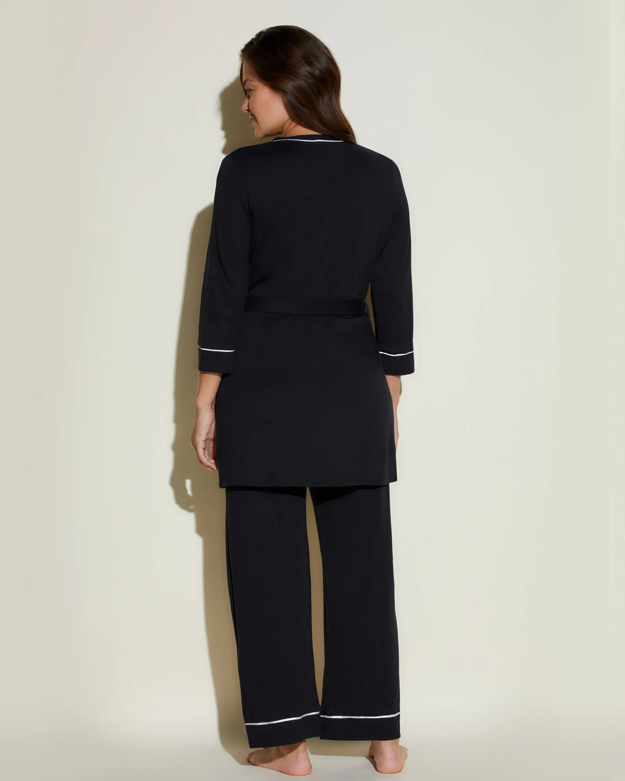 Nursing 3 Piece Pajama Set With Robe Cosabella