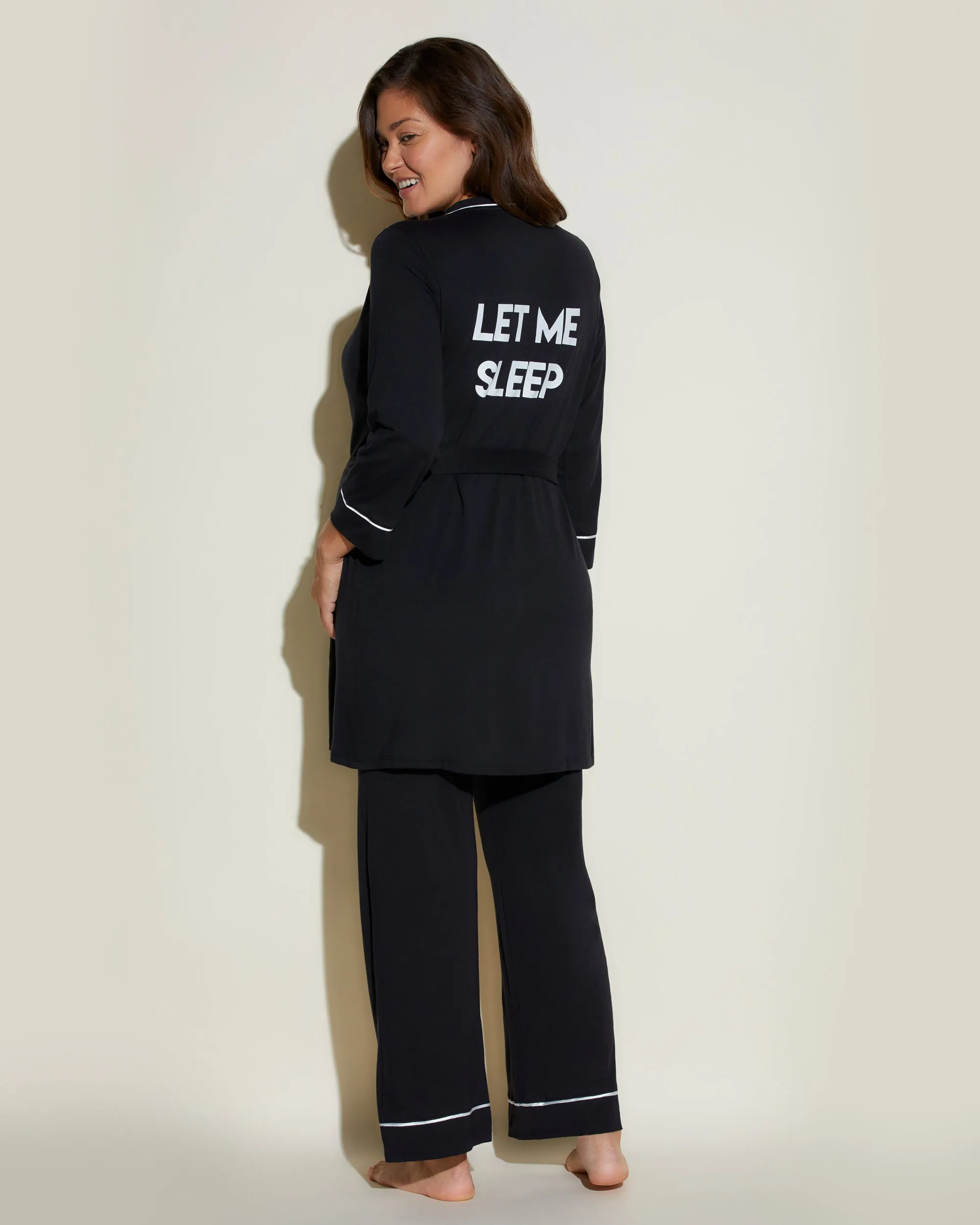 Nursing 3 Piece Set With Print Robe Cosabella