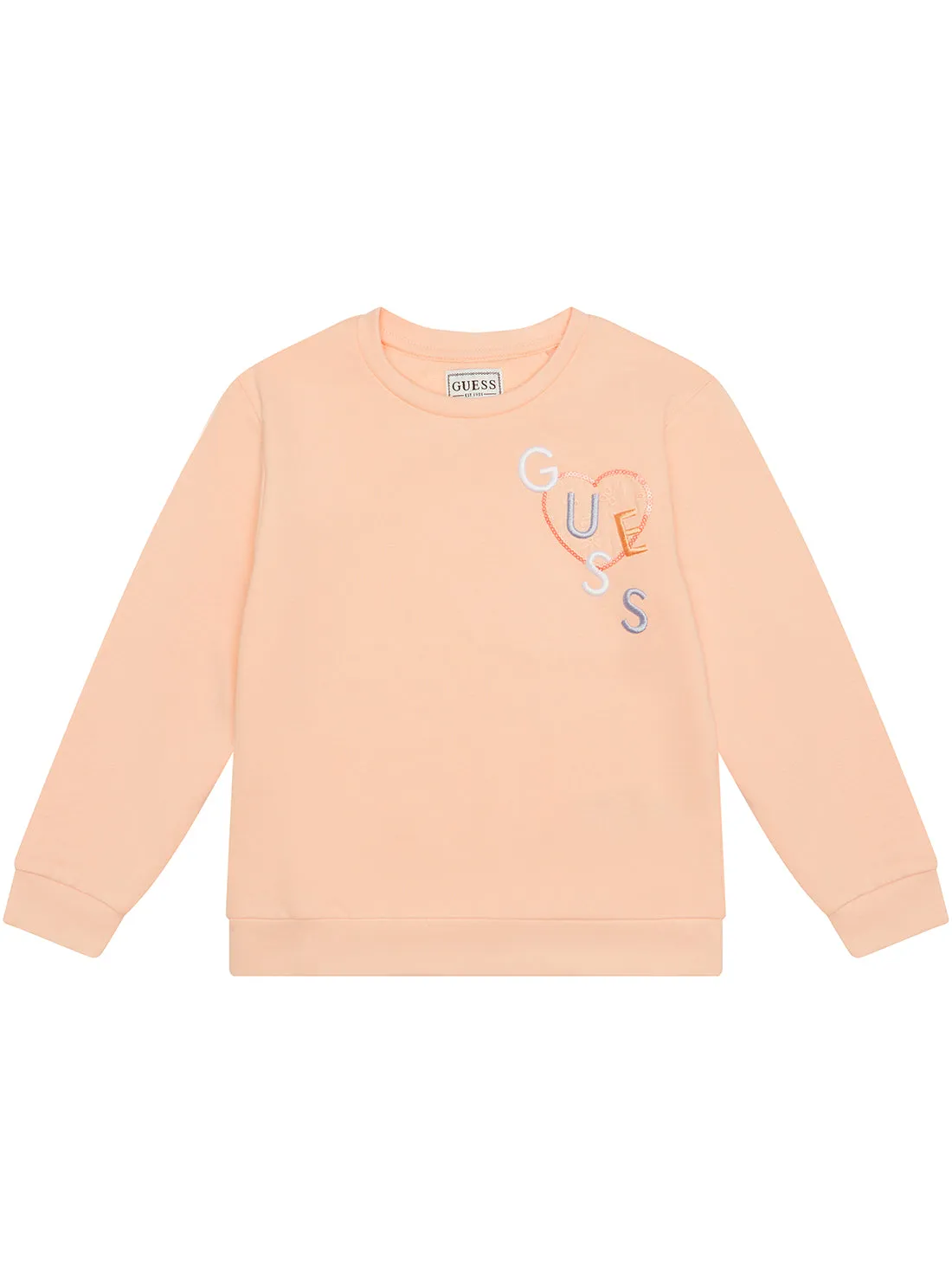 Orange Long Sleeve Active Jumper (2-7) Guess