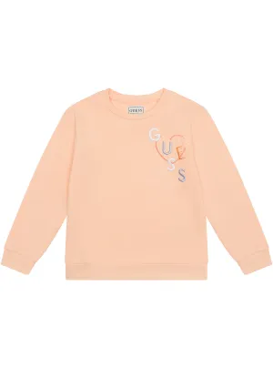 Orange Long Sleeve Active Jumper (2-7) Guess