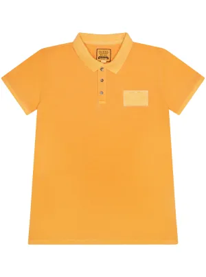 Orange Short Sleeve Polo T-Shirt (2-7) Guess