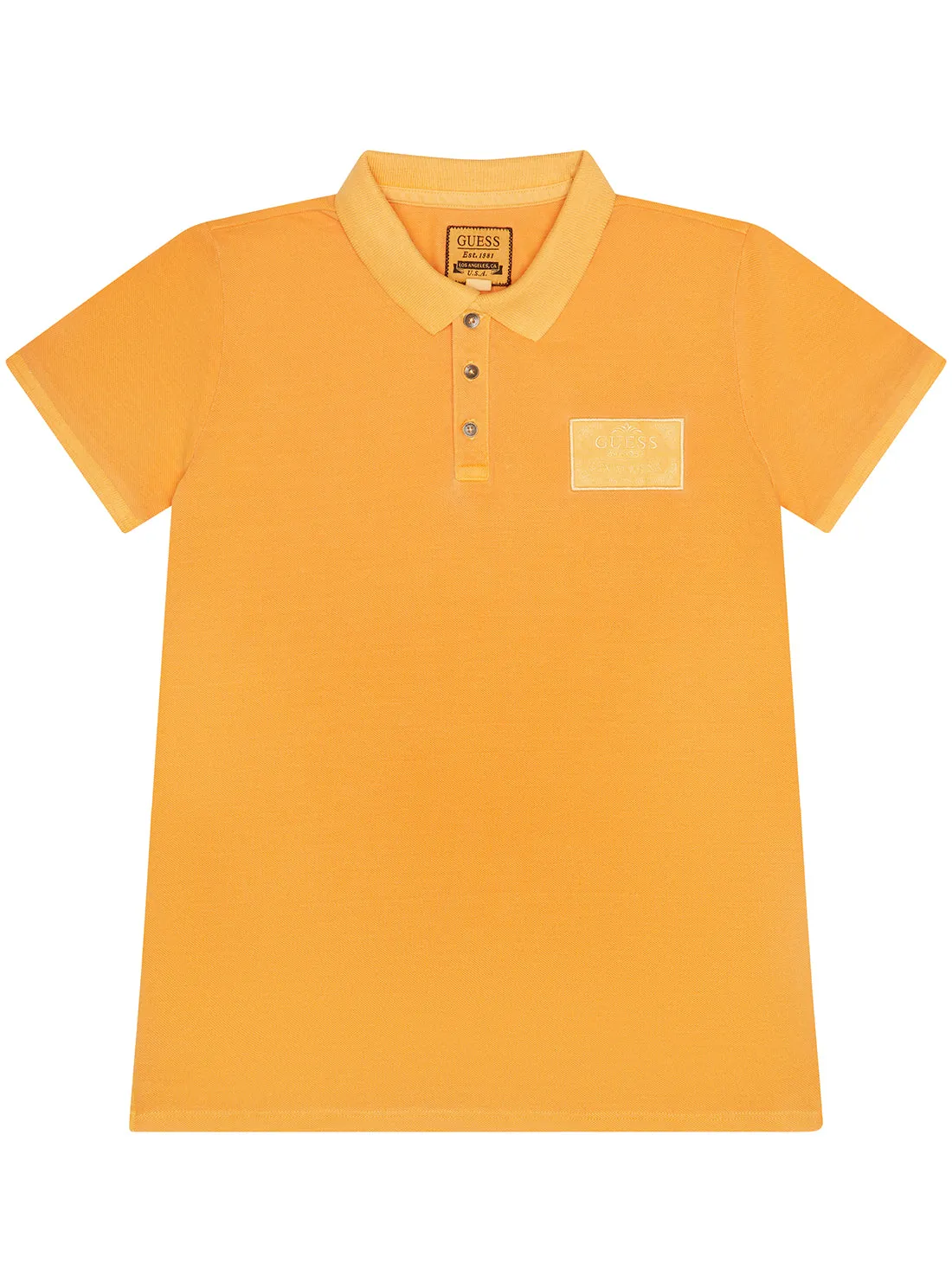 Orange Short Sleeve Polo T-Shirt (2-7) Guess