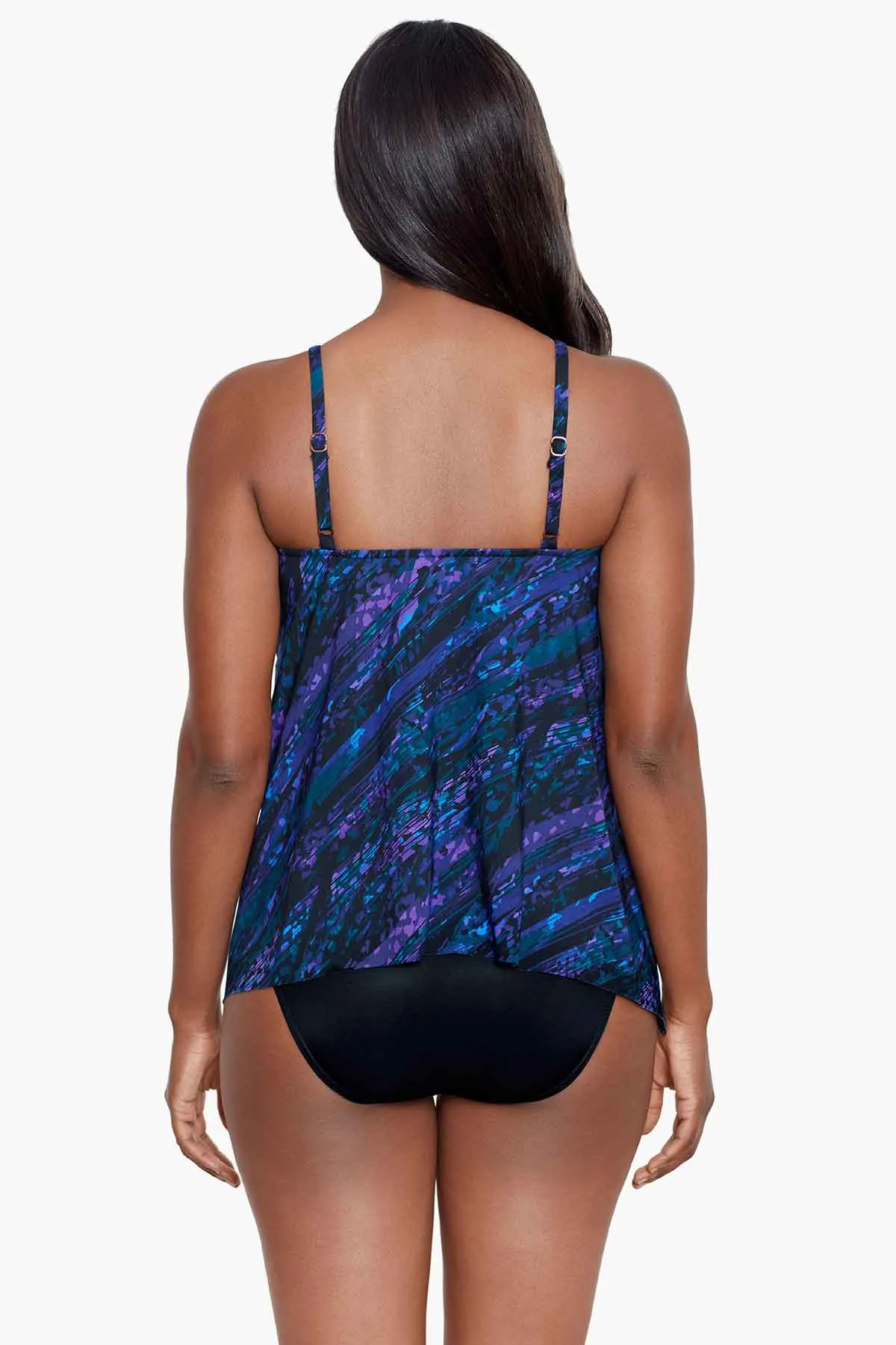 Peephole Tankini Top in Mood Ring
