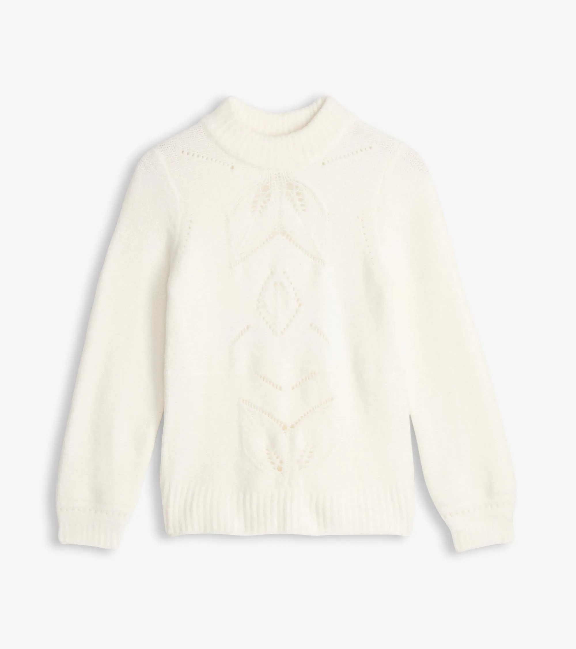 Petal Cable Sweater - Winter White -Hatley