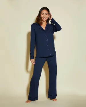Petite Long Sleeve Top & Pant Pajama Set Cosabella