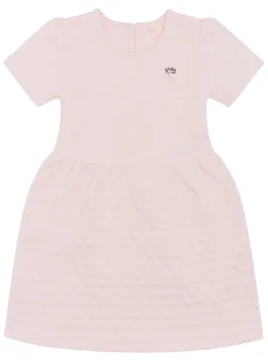 Pink Bonded Knit Mini Dress Guess