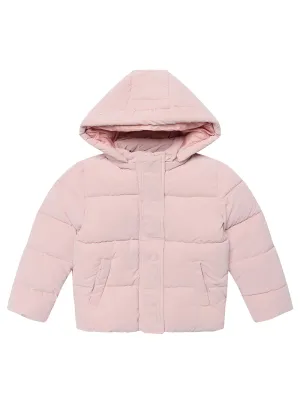 Pink Hooded Puffer Jacket (2-7) Guess