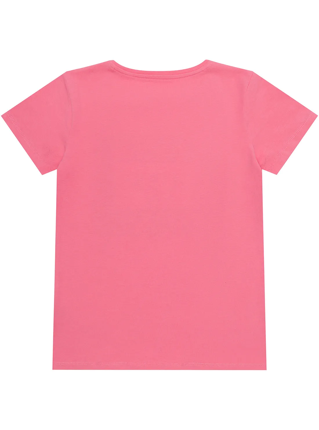 Pink Short Sleeve Glitter T-Shirt Guess
