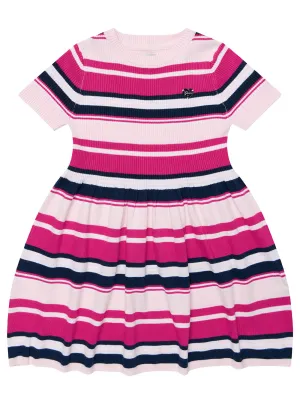 Pink Short Sleeve Knit Dress (2-7) Guess