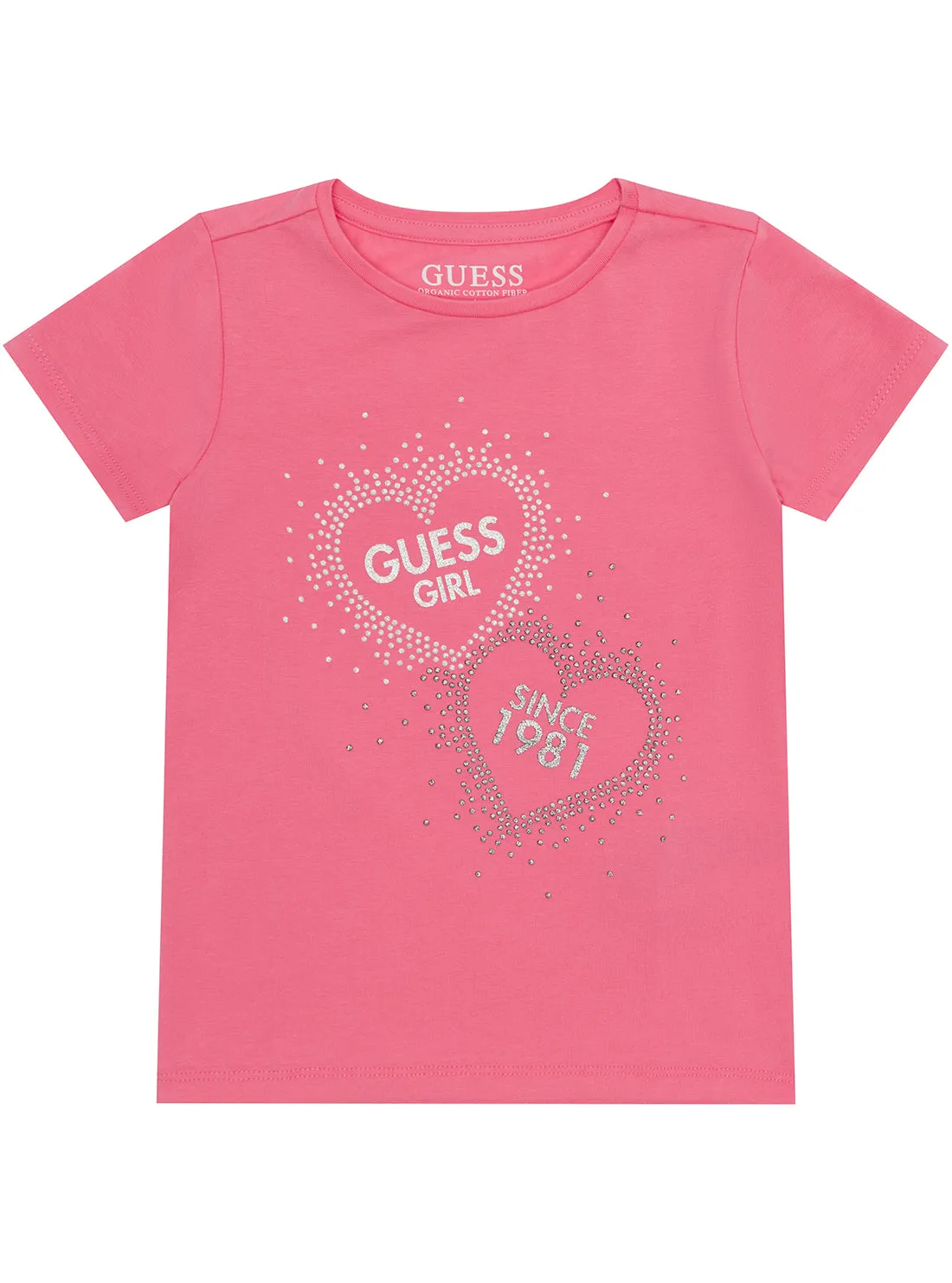 Pink Short Sleeve T-Shirt Guess