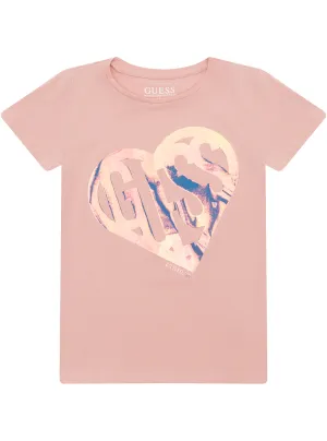 Pink Short Sleeves T-Shirt (7-16) Guess