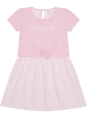 Pink Stretch Jersey Dress (2-7) Guess