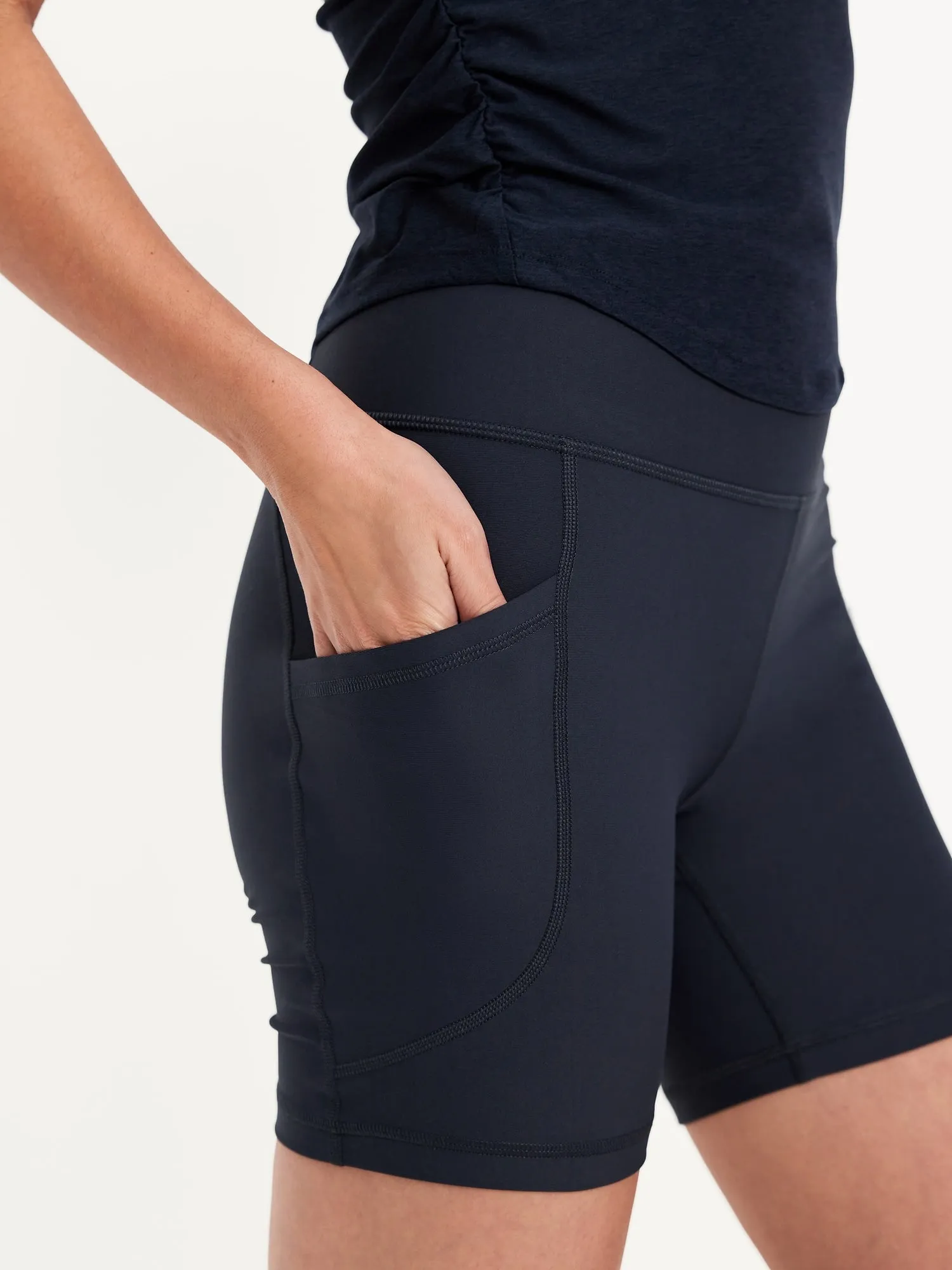 PowerSoft Biker Shorts -- 6-inch inseam