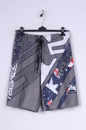 Quiksilver Mens 32 Shorts Swimpants Swimwear Grey Sportswear