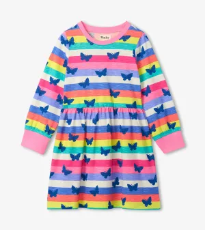 Rainbow Stripe Skater Dress | Hatley