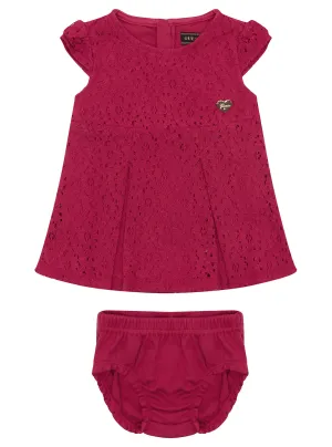 Red Dress and Panty Set (0-18M) Guess