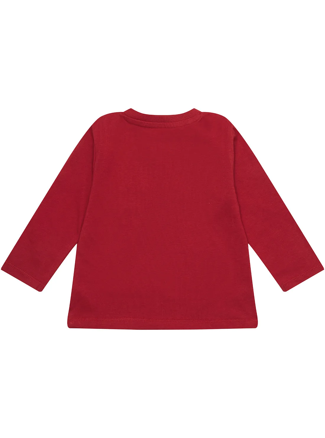 Red Long Sleeve T-Shirt (0-12M) Guess