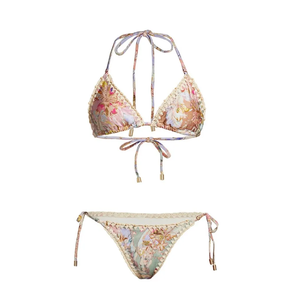 Retro Swimsuit Flower Printed swimwear/Cover up Anna Kay Co