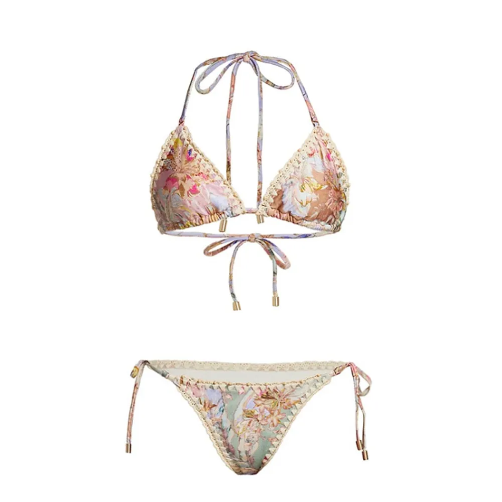 Retro Swimsuit Flower Printed swimwear/Cover up Anna Kay Co