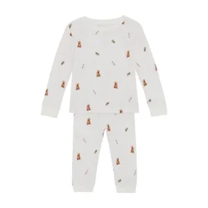 Rosa & Blue Pyjamas - Brown Bear