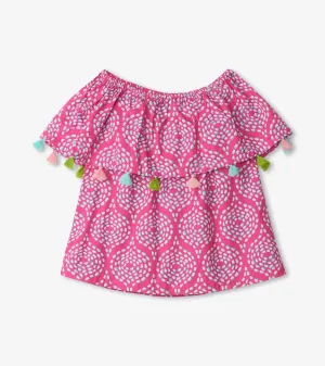 Rose Stones Shoulder Flounce Top | Hatley