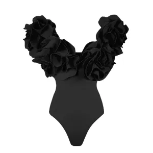 Ruffle 3D Flower One Piece/ Two Piece Swimsuit Anna Kay Co